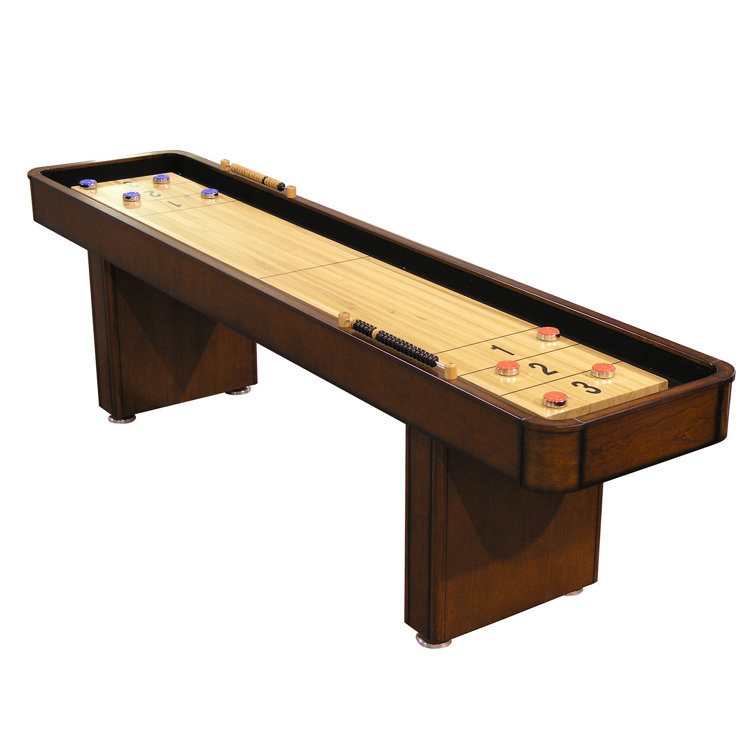 The Level Best 9' Mahogany Shuffleboard Table &amp; Reviews | Wayfair